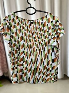 Stylish Geometric Print Top