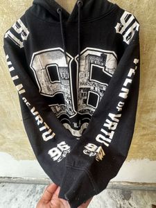 Black "96 California" Graphic Hoodie