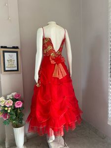 NO DISCOUNT Red Embellished Gown