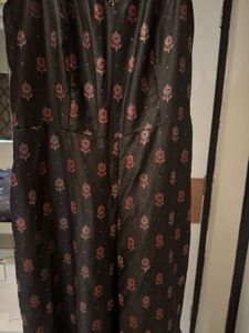 Elegant Ethnic Gown with Embellished Neckline