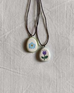 Handmade Floral Pendant Necklaces