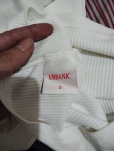S- White,offwhite,Cream Long Sleeve Crop Top