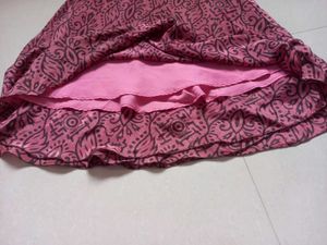 Boho Maxi Skirt - Pink Floral Print
