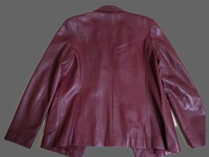 Leather blazer