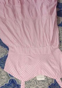 Pink Striped Maxi Dress