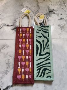 Set of 2  Bottle Bags