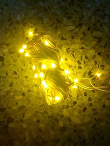 2 Pices 60 Miters Yellow Led fairy Lights