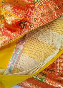 silk Yellow Lehenga Choli Set