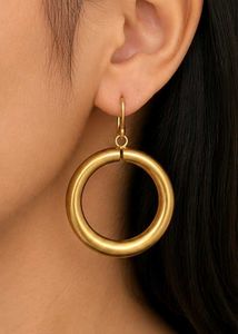 Chunky Gold Hoop Earrings