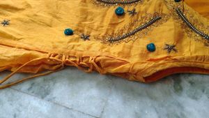 Mustard Yellow Embroidered Gown