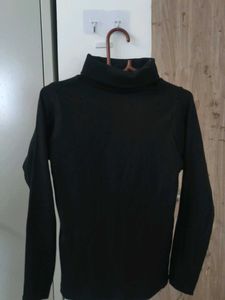 Classic Black Turtleneck Top
