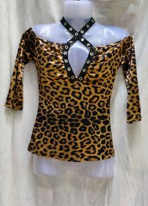 Leopard Print Halter Top