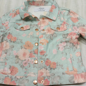 denim printed jacket