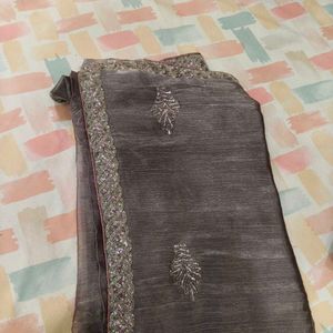 full beaded Saree blouse and peticoat