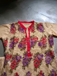 Cream Colour Beautiful Kurta