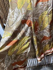 Tropical Print Wide-Leg Jumpsuit