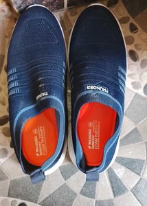 Comfortable Blue Slip-On Shoes