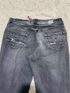 Grey Wash Denim Jeans