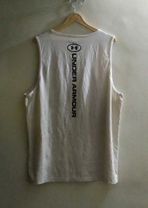 Under Armour White Sleeveless Tank Top