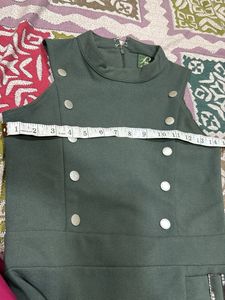 Elegant Olive Green Gown