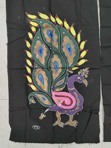 Peacock Batik Fabric Panels
