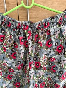 Floral Palazzo Pants and Crop Top Set