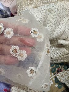 Off White very classy Lucknowee chikankari gown