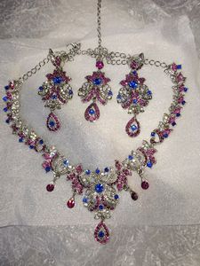 Jeweled Neck piece, Earring Set