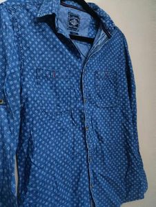 Lee Cooper Blue Patterned Shirt