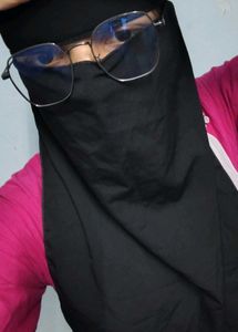 Black niqab parda burkha abaya women 2 combo