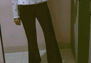 Black Bootcut Pants