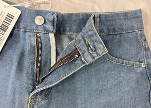 NewMe Distressed Denim Korean Style S