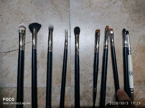 Pac 8 face brushes and 10 eyes brushe