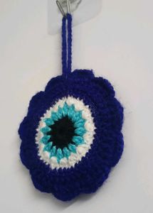 Handmade Evil Eye Crochet Ornament