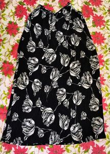 Black Floral Midi Dress | Excellent Condition