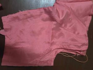 Elegant Pink Silk Embellished Saree