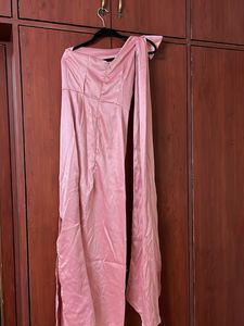 Elegant One-Shoulder Satin Maxi Dress