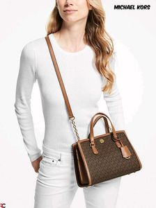 *MICHAEL KORS* *CHANTAL MEDIUM LOGO SATCHEL BAG*