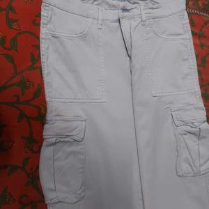 Unisex Light Blue Stretchable Casual Pant