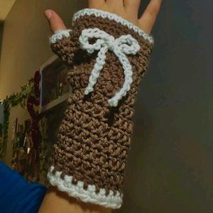 2 Crochet Fingerless Gloves