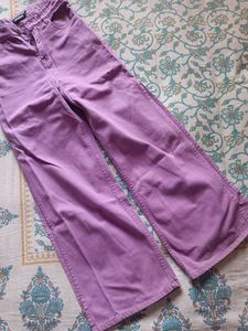 Lavender Wide Leg Jeans