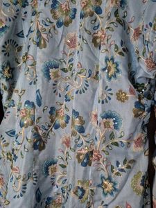 Beautiful Blue Floral Kurta / Anarkali