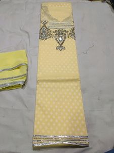 Fancy Cotton Suit With Duptta