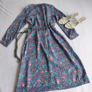 Retro Floral Maxi Dress✨️🪞✨️