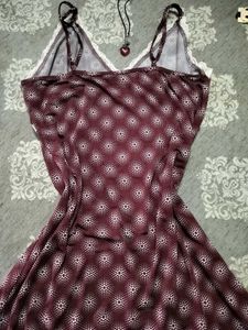 Cute Patterned Slip Dress