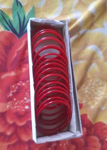 Set of  Glass Bangles with Embellishments