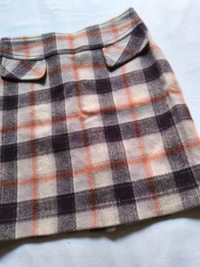 Vintage Plaid Mini Skirt