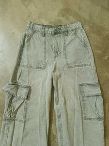 Acid Wash Cargo Pants