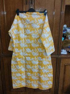 Yellow Floral Print Kurta