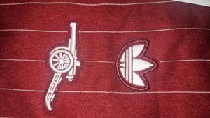 OG Adidas Arsenal Terrace Icons Jersey - Burgundy